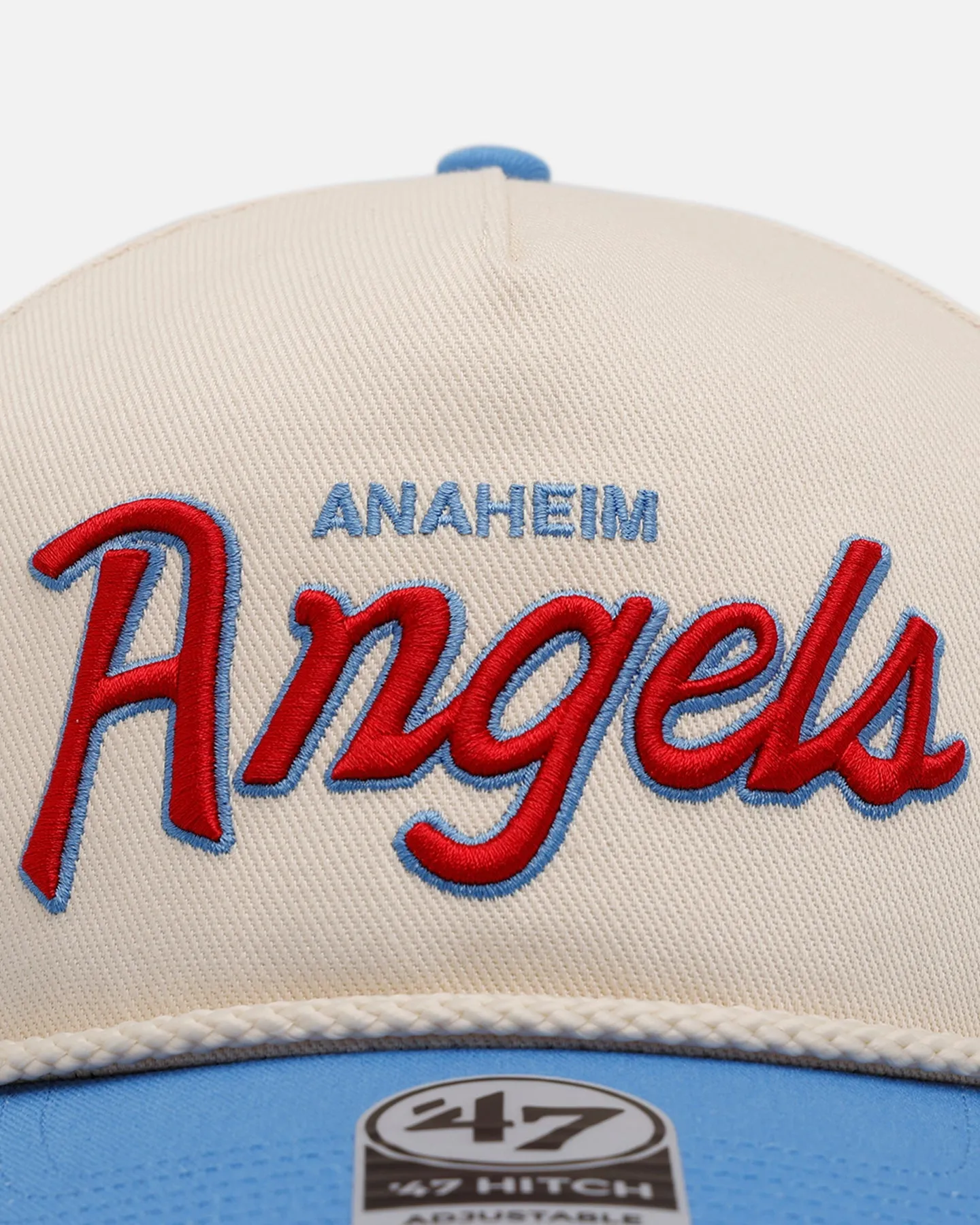 47 Brand Anaheim Angels 'MLB Opening Day' Script Hitch Snapback Natural