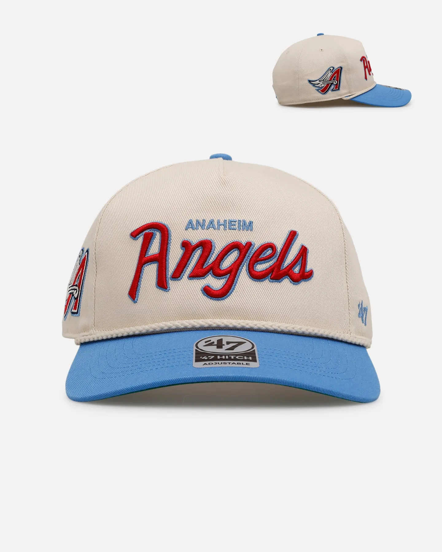 47 Brand Anaheim Angels 'MLB Opening Day' Script Hitch Snapback Natural