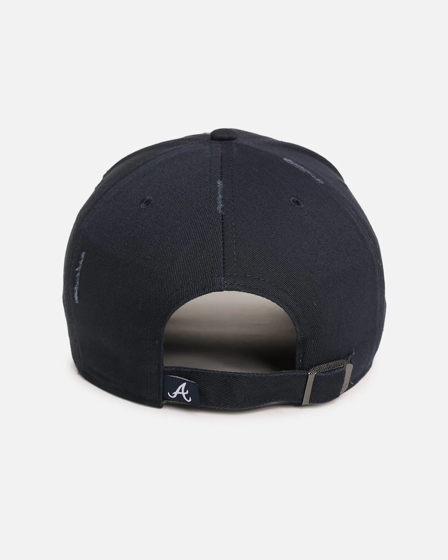 47 Brand Atlanta Braves 'Destruct Gothic Visor' 47 Offside Strapback Natural/Navy