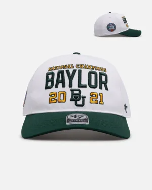 47 Brand Baylor 2021 'March Madness' Hitch Snapback White/Green
