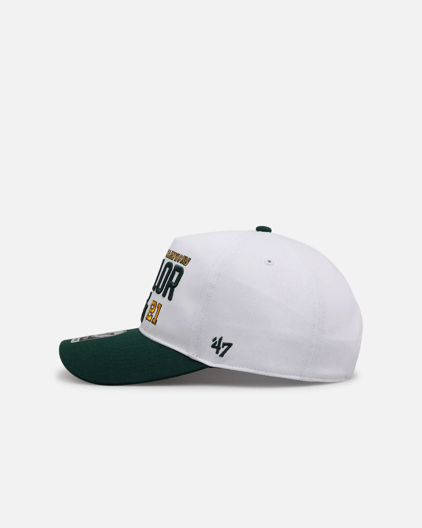 47 Brand Baylor 2021 'March Madness' Hitch Snapback White/Green