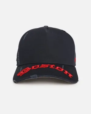 47 Brand Boston Red Sox 'Destruct Gothic Visor' 47 Offside Strapback Navy/Navy