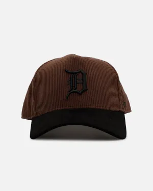 47 Brand Detroit Tigers 'Barren' Offside DT Corduroy Snapback Brown/Black