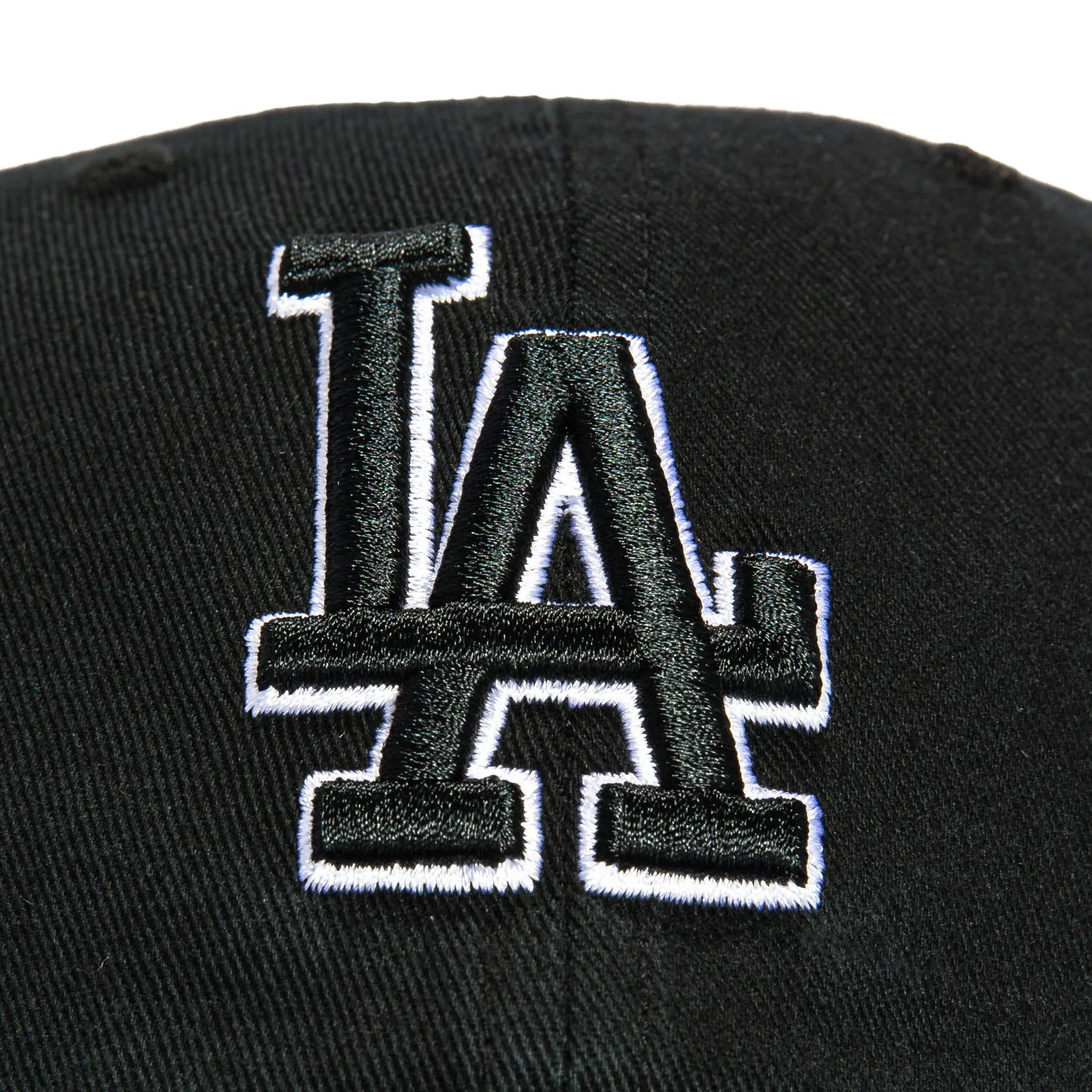 47 Brand Los Angeles Dodgers Cleanup Adjustable Hat - Black. Black. White