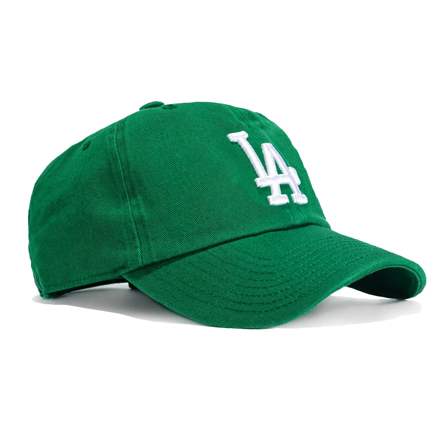 47 Brand Los Angeles Dodgers Cleanup Adjustable Hat - Kelly Green. White