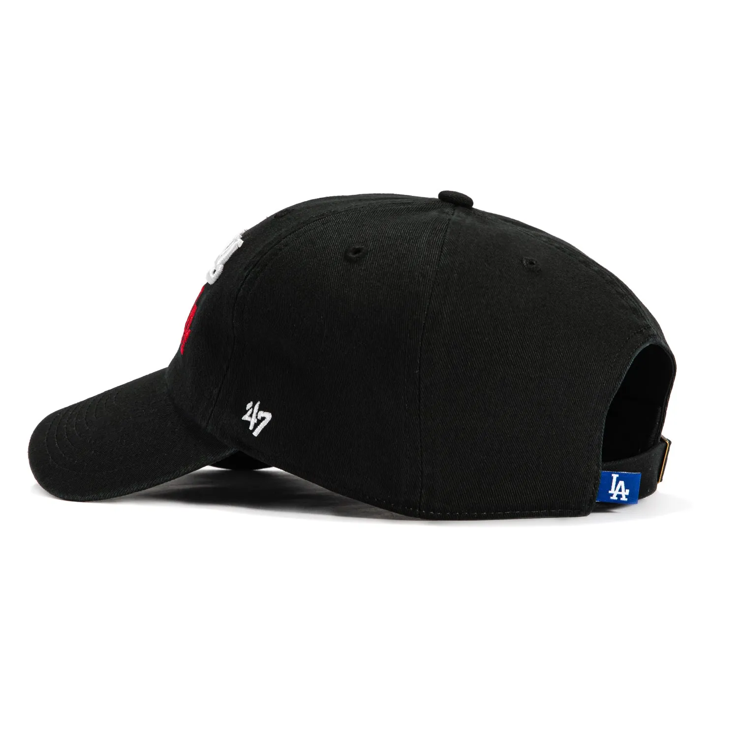 47 Brand Los Angeles Dodgers Script Cleanup Adjustable Hat - Black