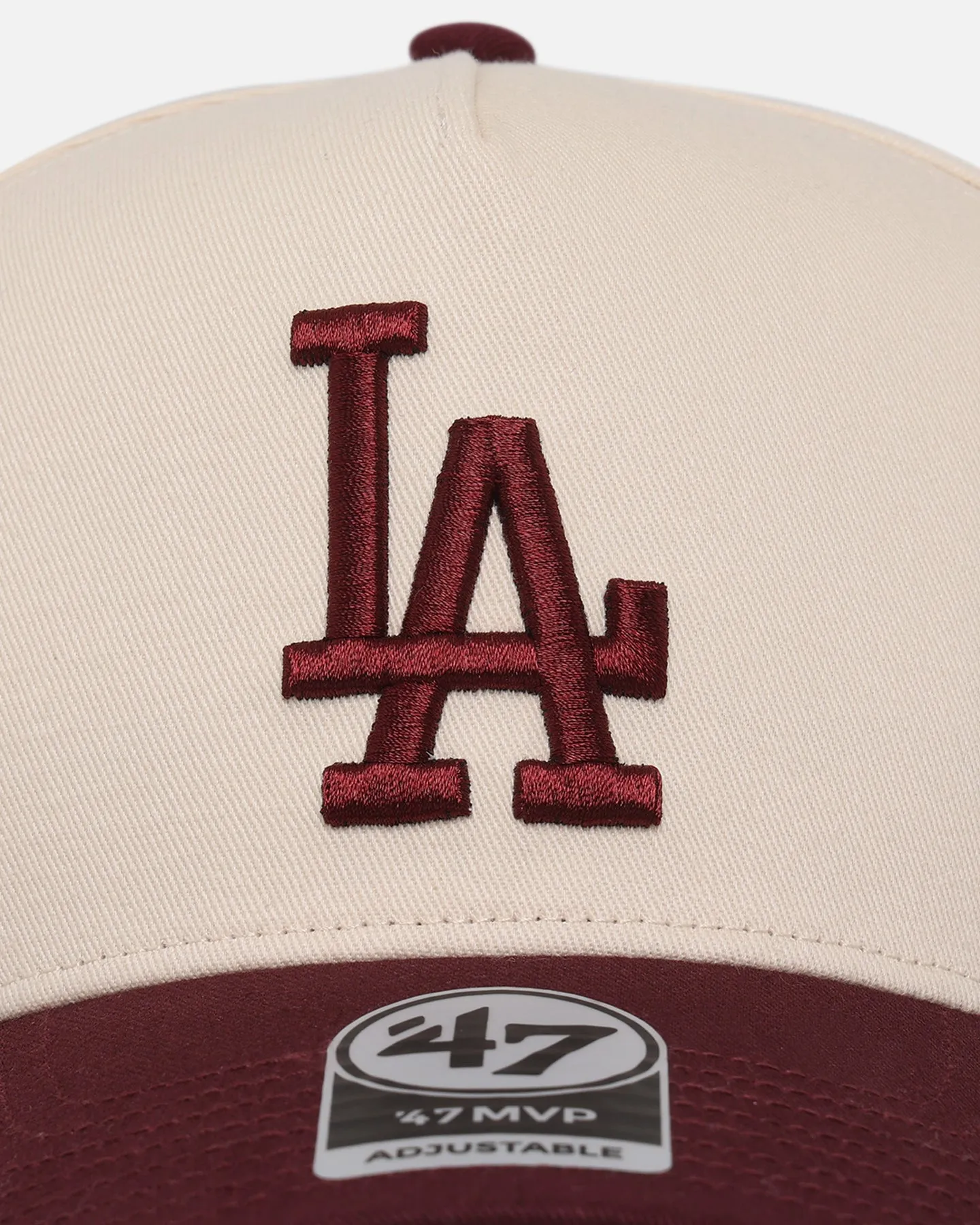 47 Brand Los Angeles Dodgers 'Two-Tone Dodgers' 47 MVP DT Snapback Dark Maroon