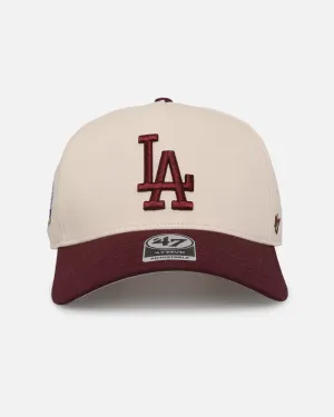 47 Brand Los Angeles Dodgers 'Two-Tone Dodgers' 47 MVP DT Snapback Dark Maroon