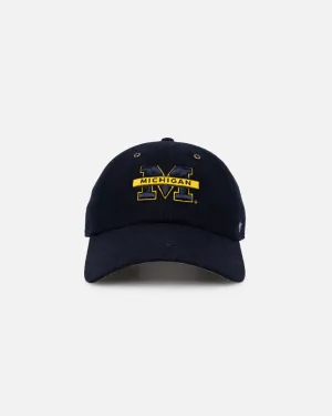 47 Brand Michigan Wolverines Wooly Clean Up Strapback Navy