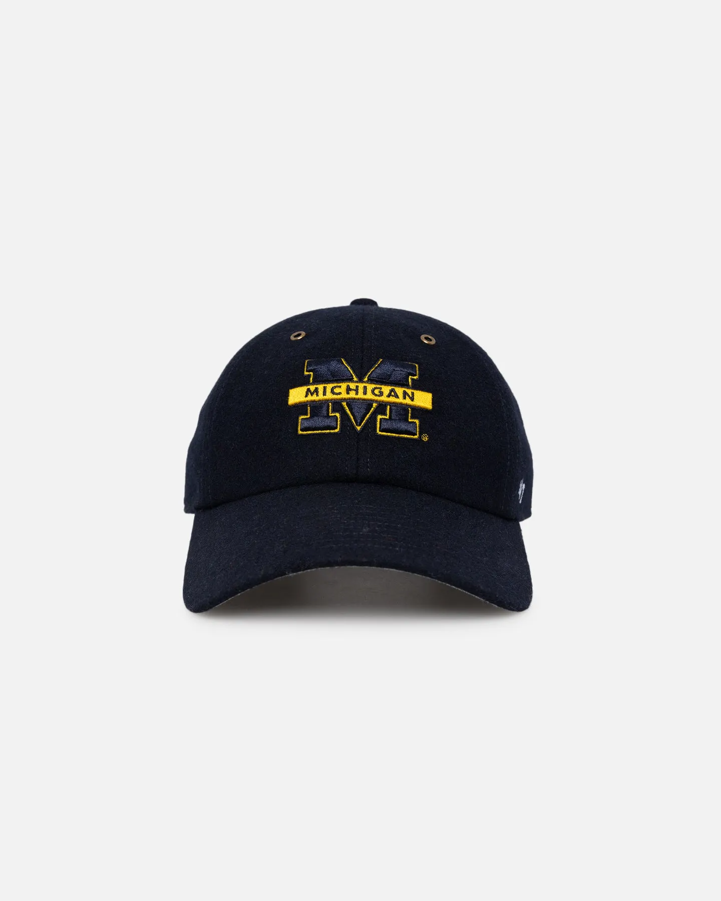 47 Brand Michigan Wolverines Wooly Clean Up Strapback Navy