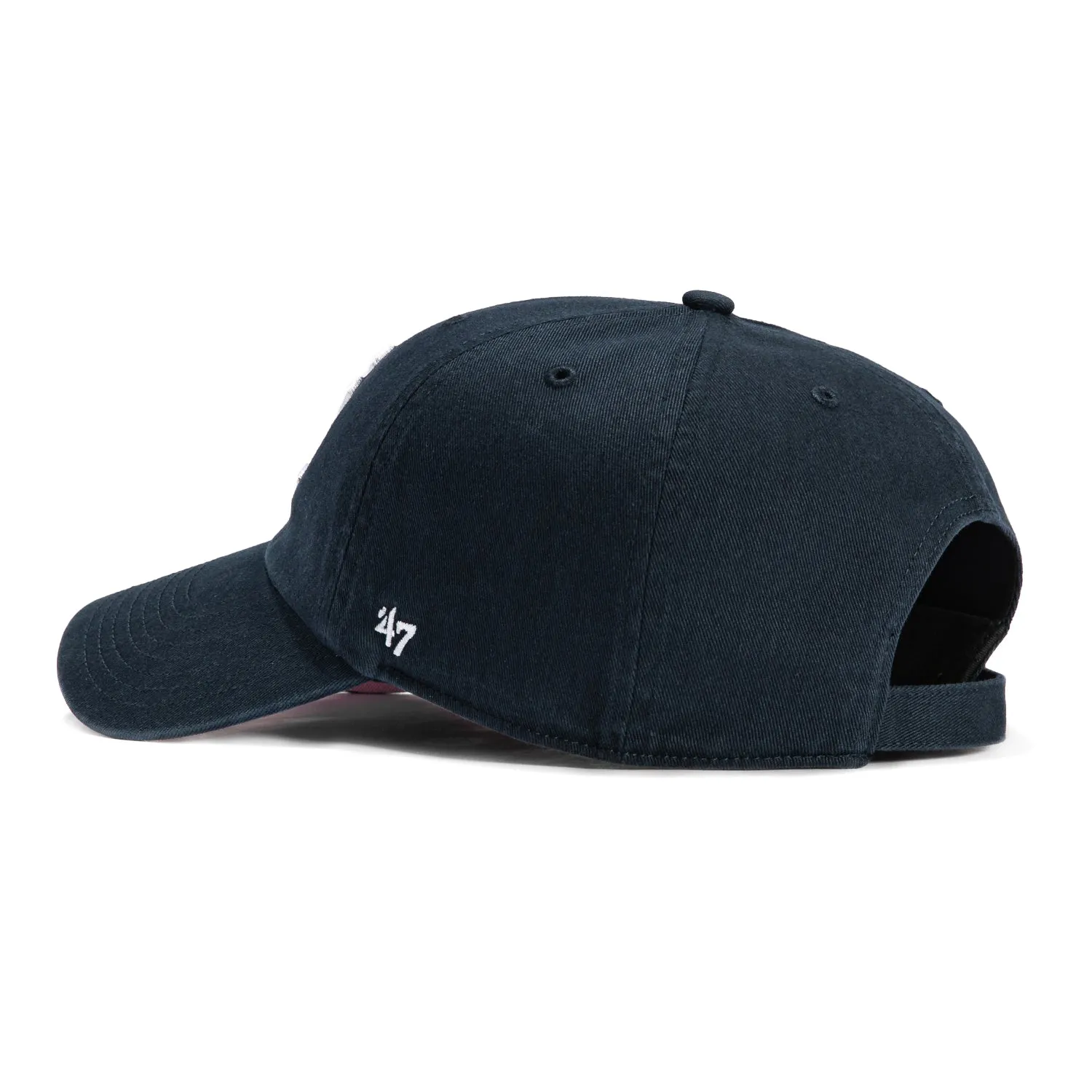 47 Brand New York Yankees Ballpark Cleanup Adjustable Pink UV Hat - Navy