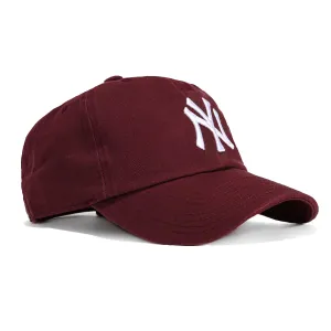47 Brand New York Yankees Cleanup Adjustable Hat - Maroon. White