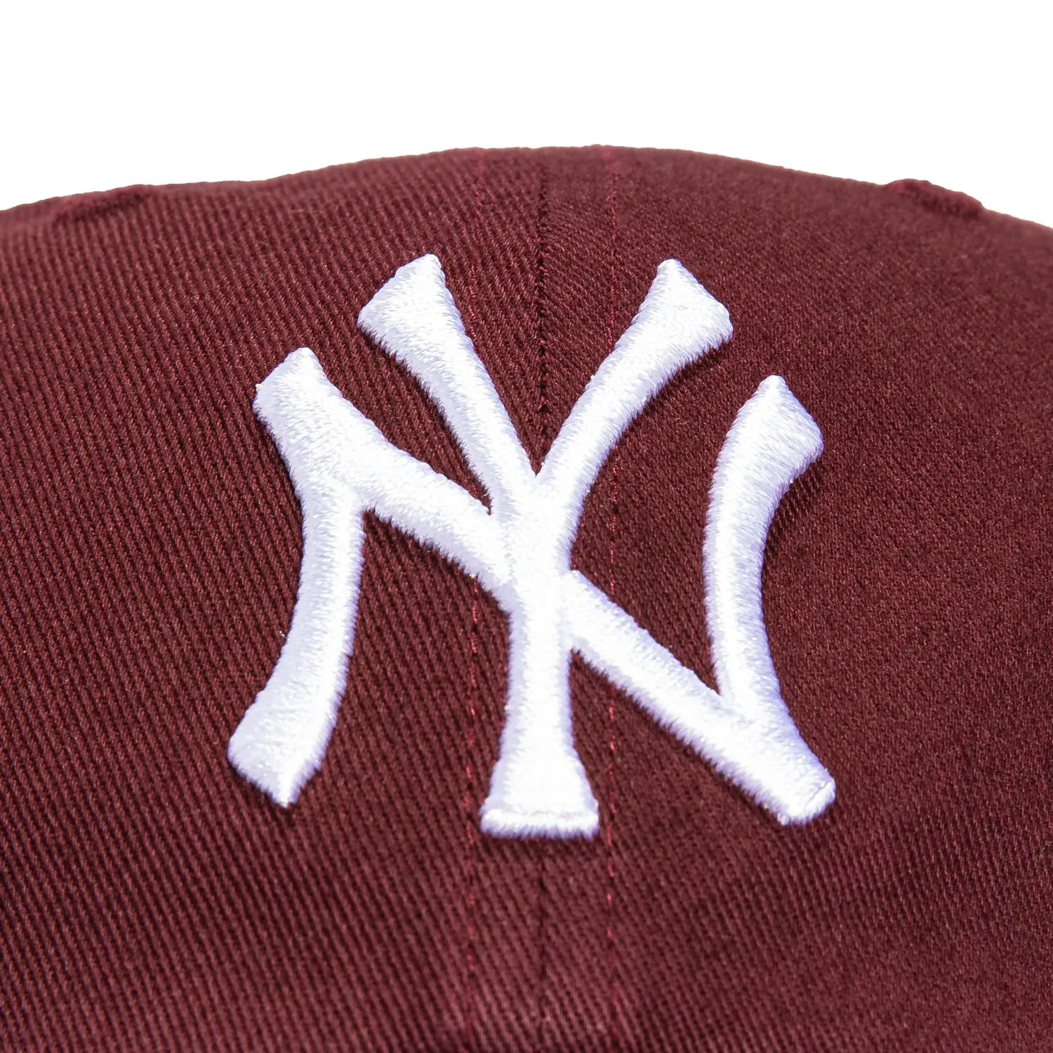 47 Brand New York Yankees Cleanup Adjustable Hat - Maroon. White