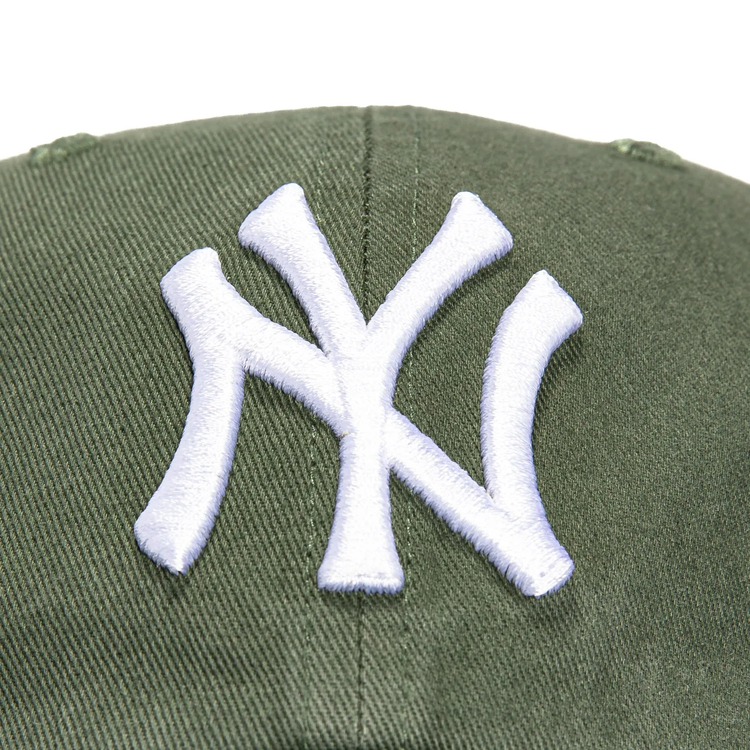 47 Brand New York Yankees Cleanup Adjustable Hat - Moss Green. White