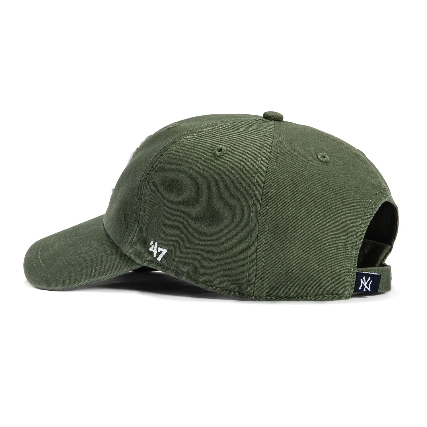 47 Brand New York Yankees Cleanup Adjustable Hat - Moss Green. White