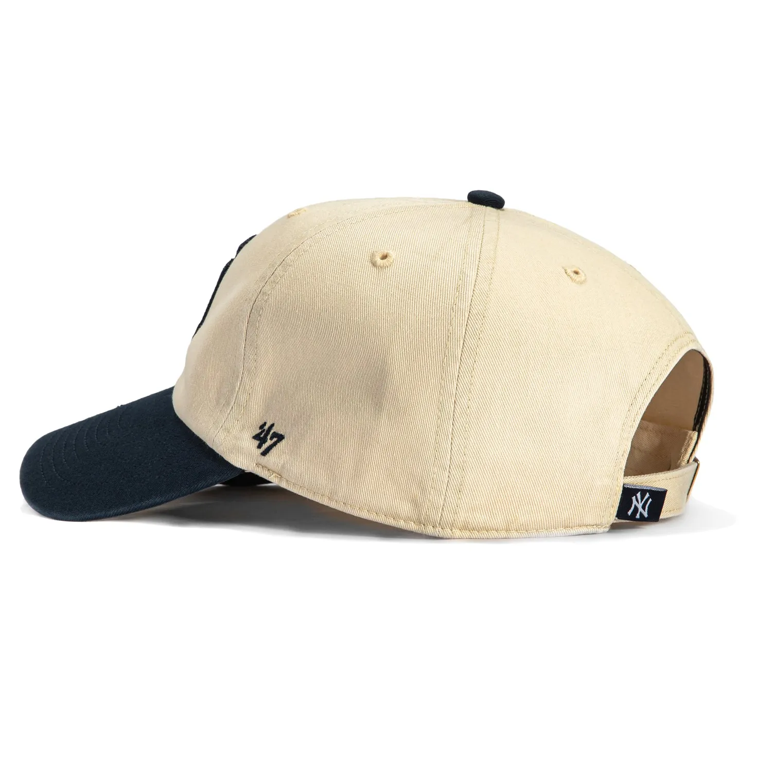 47 Brand New York Yankees Cleanup Adjustable Hat - Stone. Navy