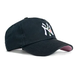 47 Brand New York Yankees Rose Thorn Cleanup Adjustable Hat - Navy