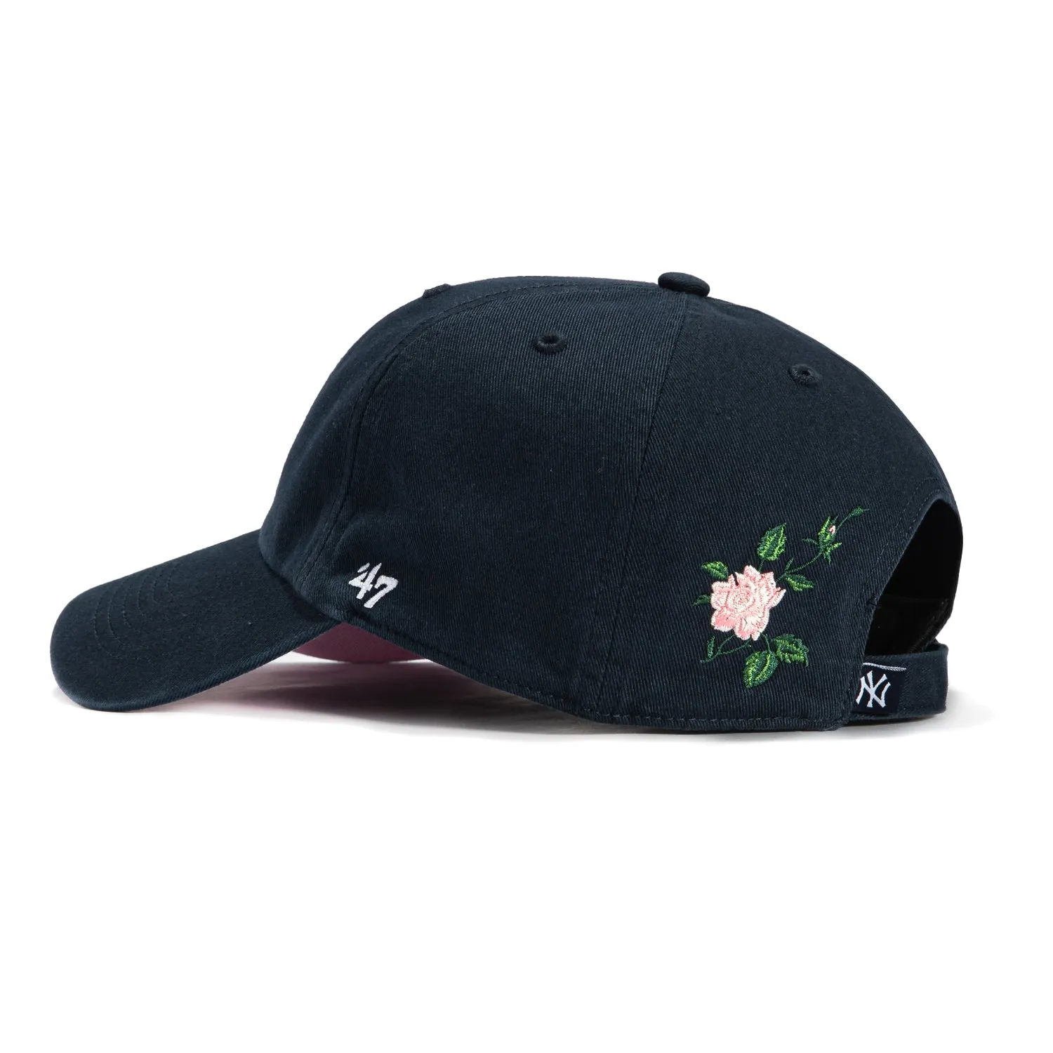47 Brand New York Yankees Rose Thorn Cleanup Adjustable Hat - Navy