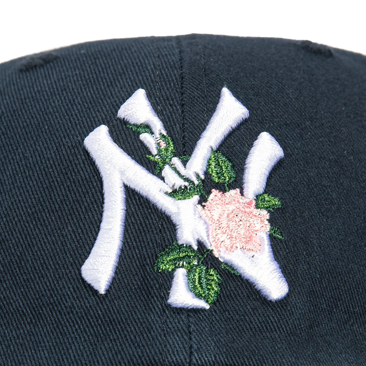 47 Brand New York Yankees Rose Thorn Cleanup Adjustable Hat - Navy