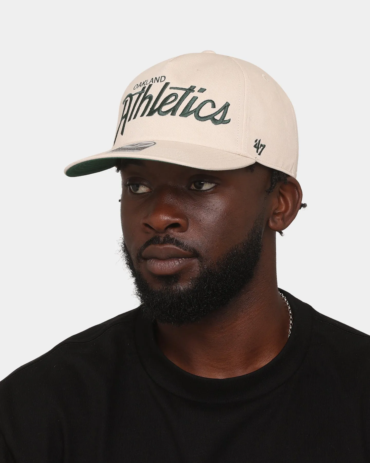 47 Brand Oakland Athletics Nantasket Script '47 Captain DT Snapback Bone