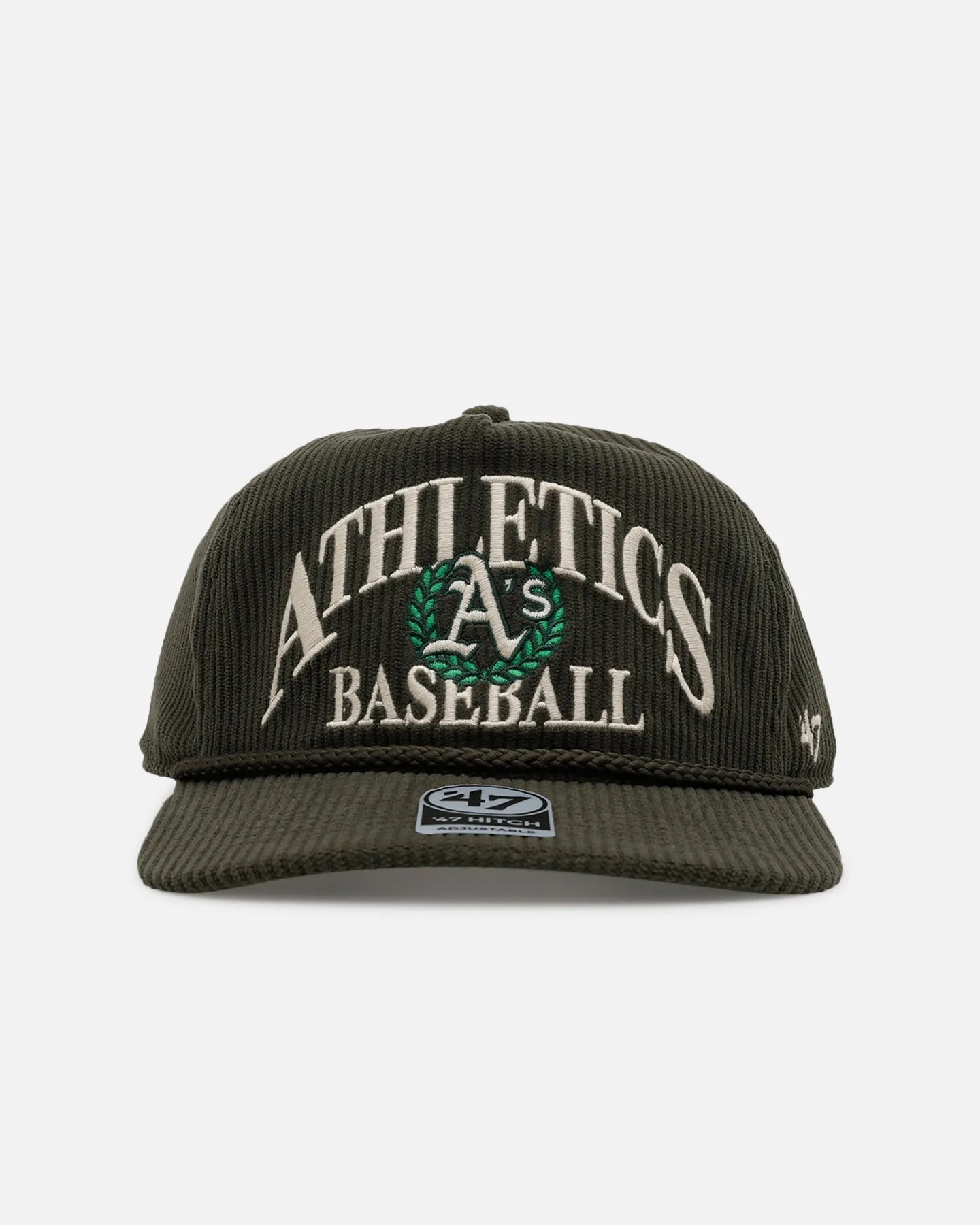 47 Brand Oakland Athletics 'Pitchout' 47 Hitch Corduroy Snapback Green
