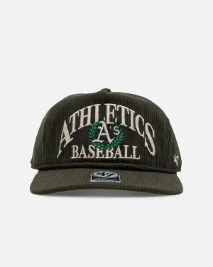 47 Brand Oakland Athletics 'Pitchout' 47 Hitch Corduroy Snapback Green