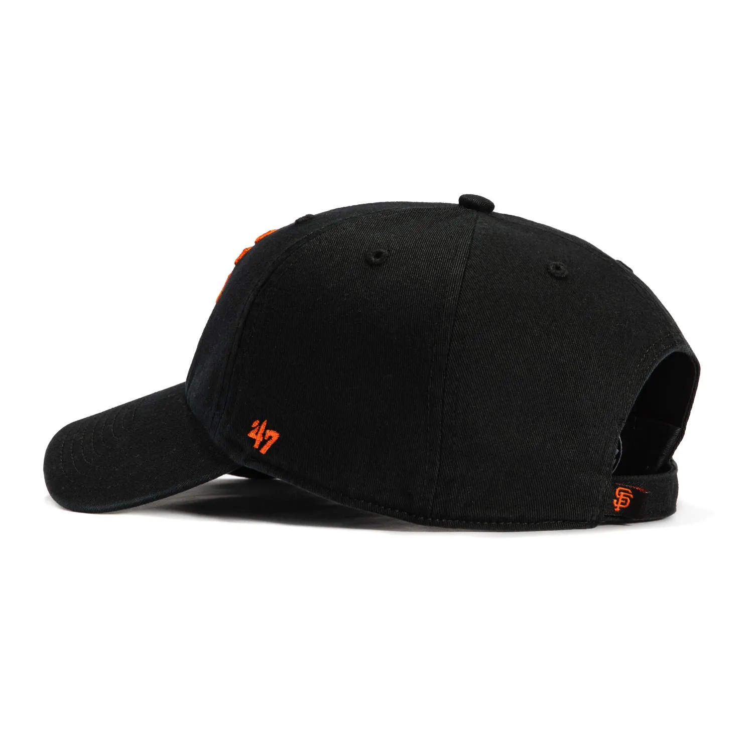 47 Brand San Francisco Giants Game Cleanup Adjustable Hat - Black. Orange