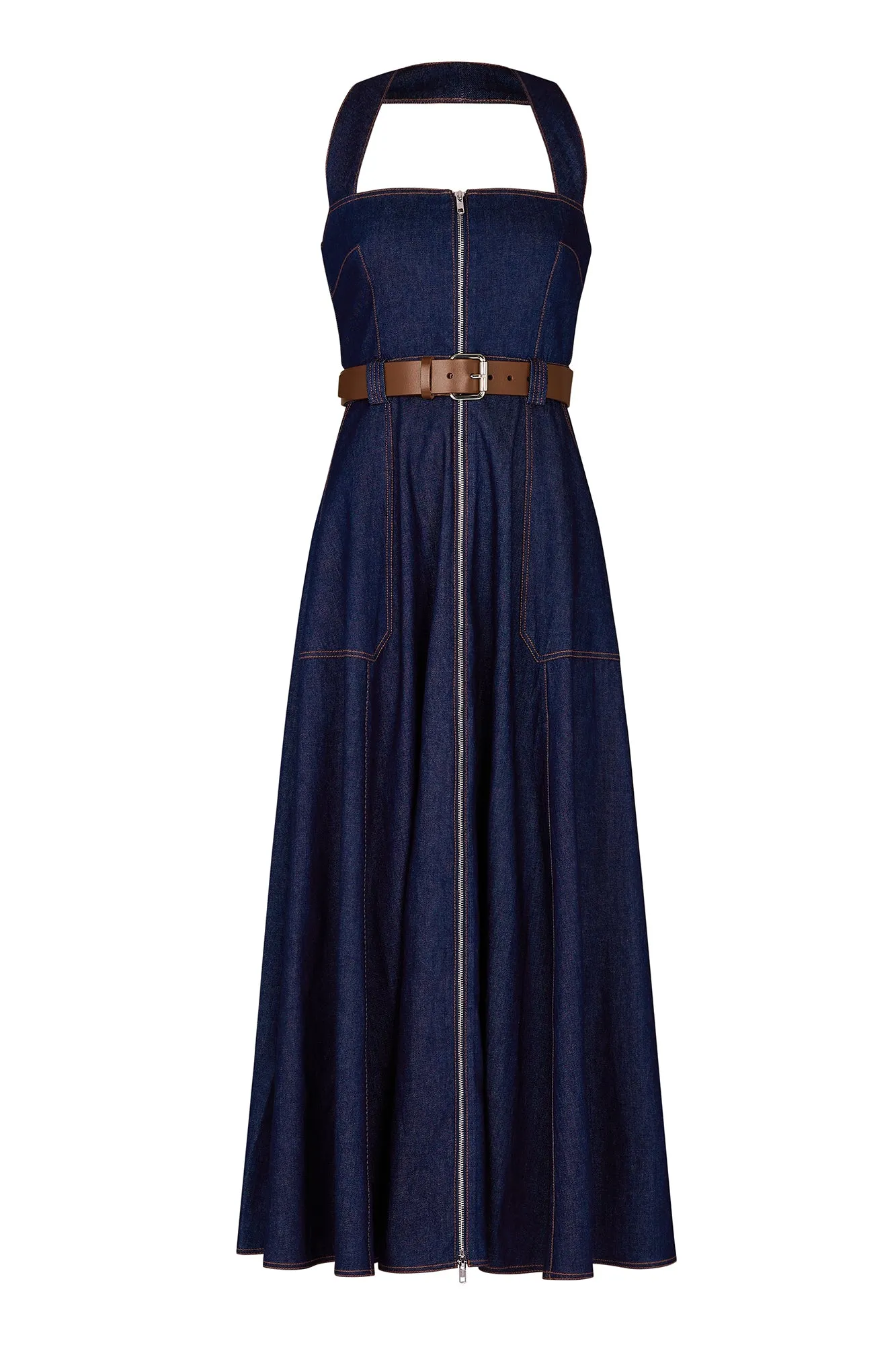 ANASTASIA DENIM DRESS - INDIGO