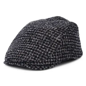 Bailey Hats Harwood Flat Cap - Navy-Brown-White