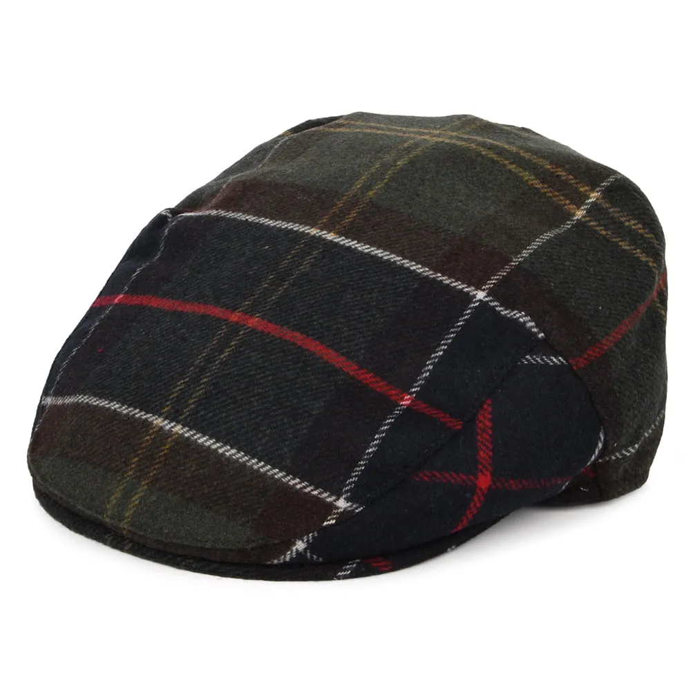 Barbour Hats Gallingale Tartan Flat Cap - Navy-Olive