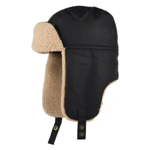 Barbour Hats Morar Waxed Cotton Trapper Hat - Navy Blue