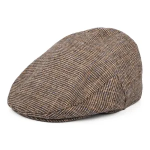 Barbour Hats Wilkin Check Flat Cap - Beige-Multi