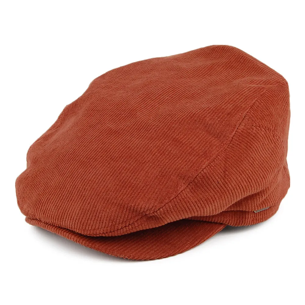 Barts Hats Ixia Corduroy Flat Cap - Rust