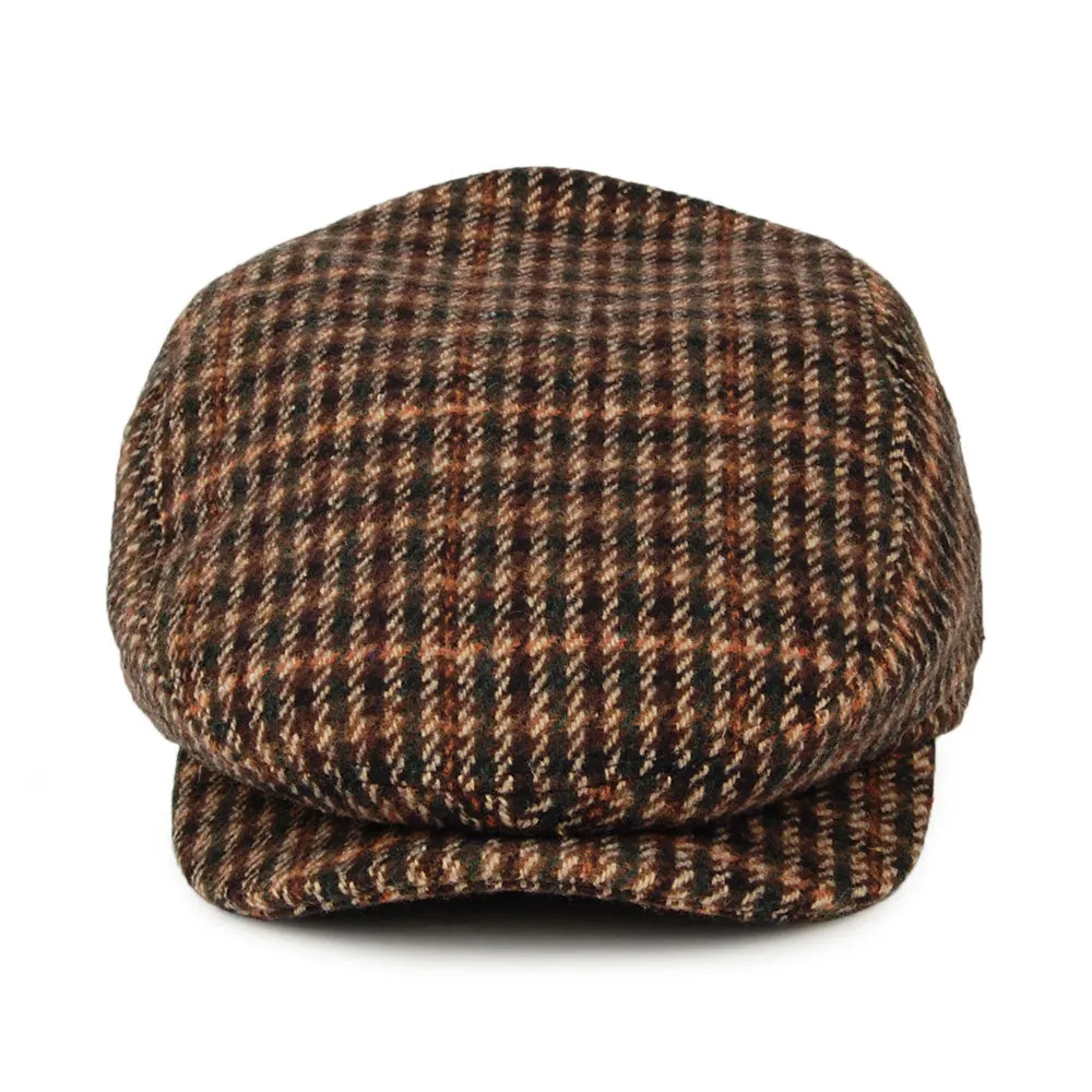 Barts Hats Ixia Houndstooth Flat Cap - Brown Multi
