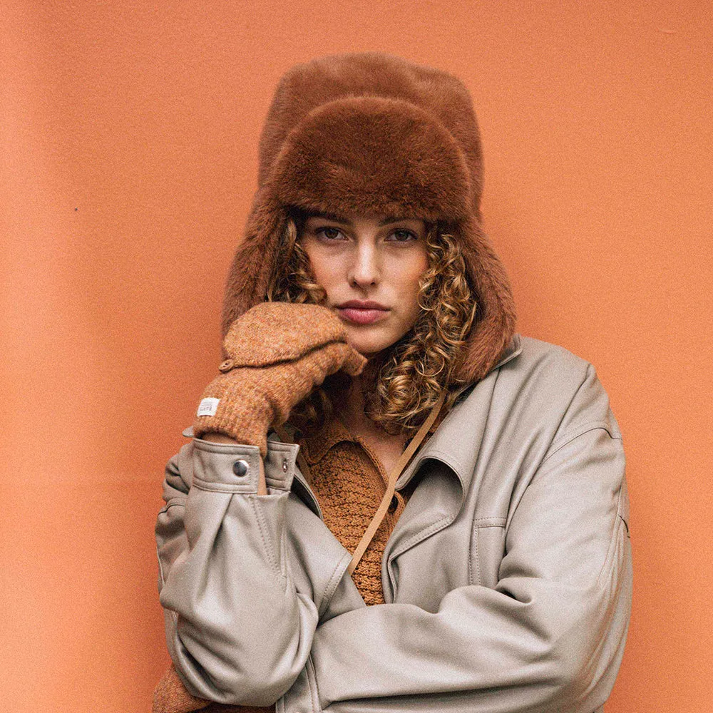 Barts Hats Lucerne Bomber Faux Fur Trapper Hat - Brown