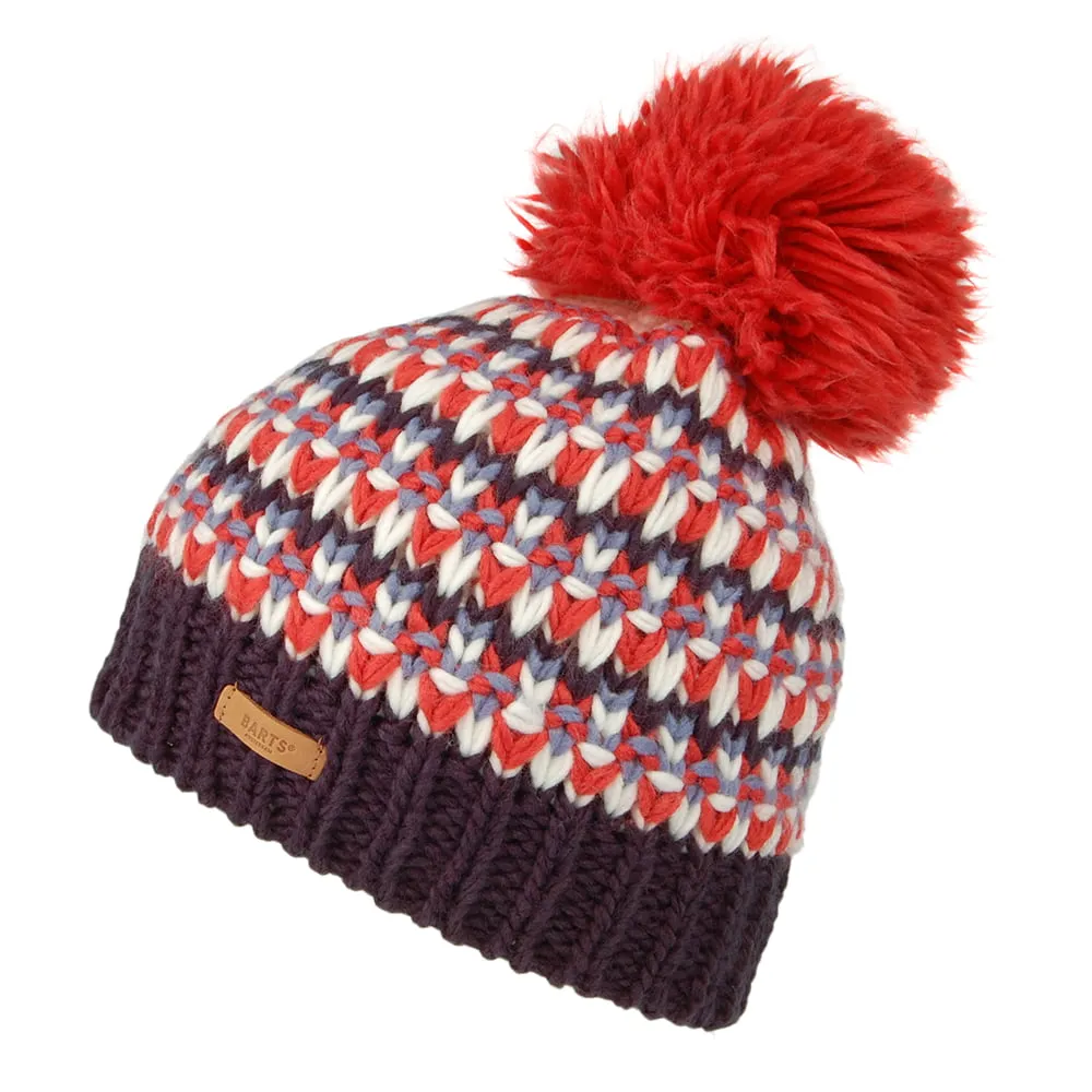 Barts Hats Melapie Bobble Hat - Rust-Blue