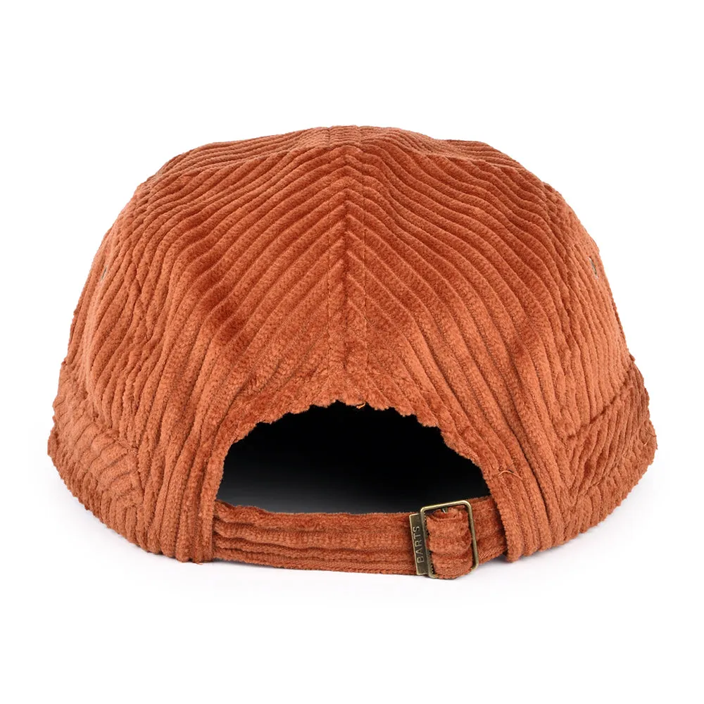 Barts Hats Nevad Corduroy 5 Panel Cap - Rust
