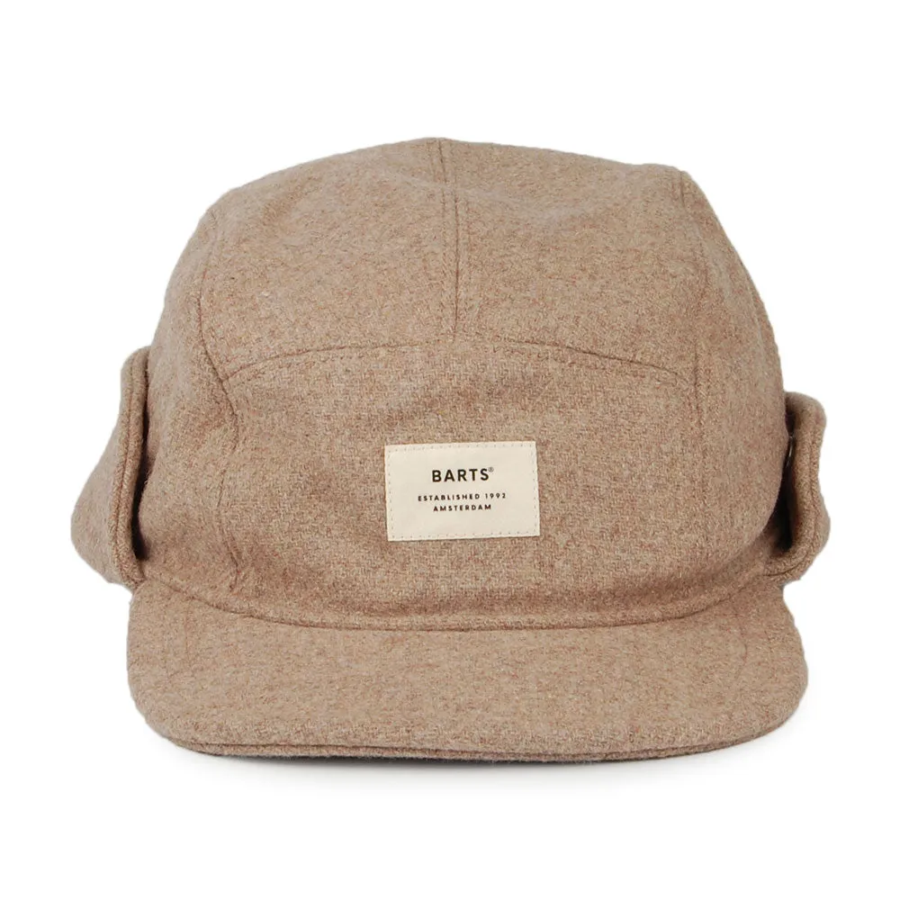 Barts Hats Samuen Earflap 5 Panel Cap - Sand