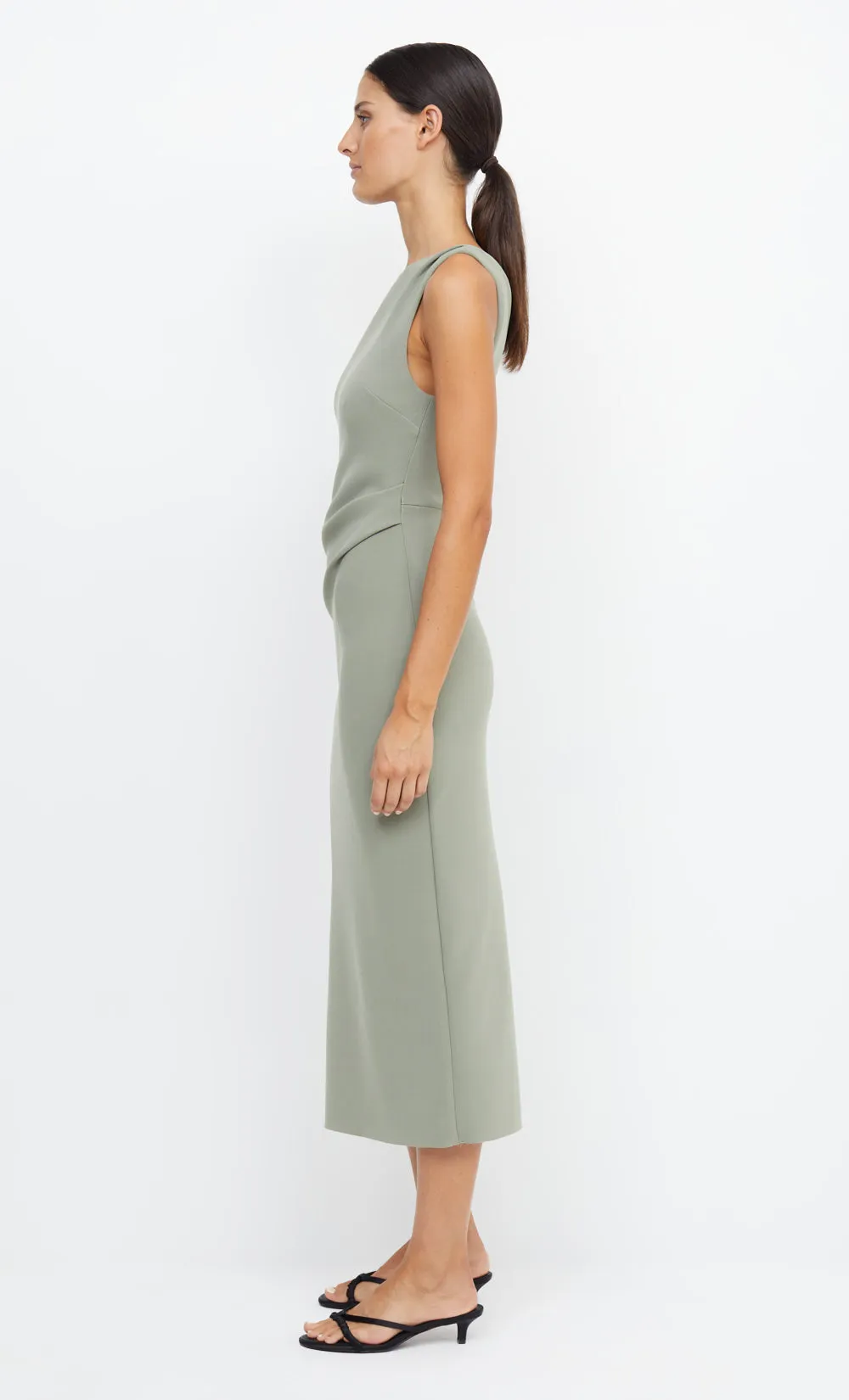 BE MINE ASYM DRESS - SAGE