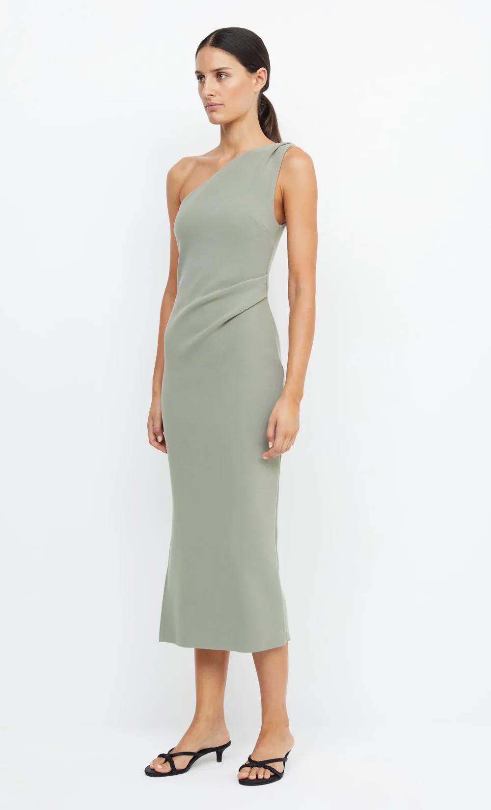 BE MINE ASYM DRESS - SAGE