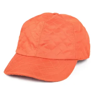 Betmar Hats Quilted Rain Baseball Cap - Orange