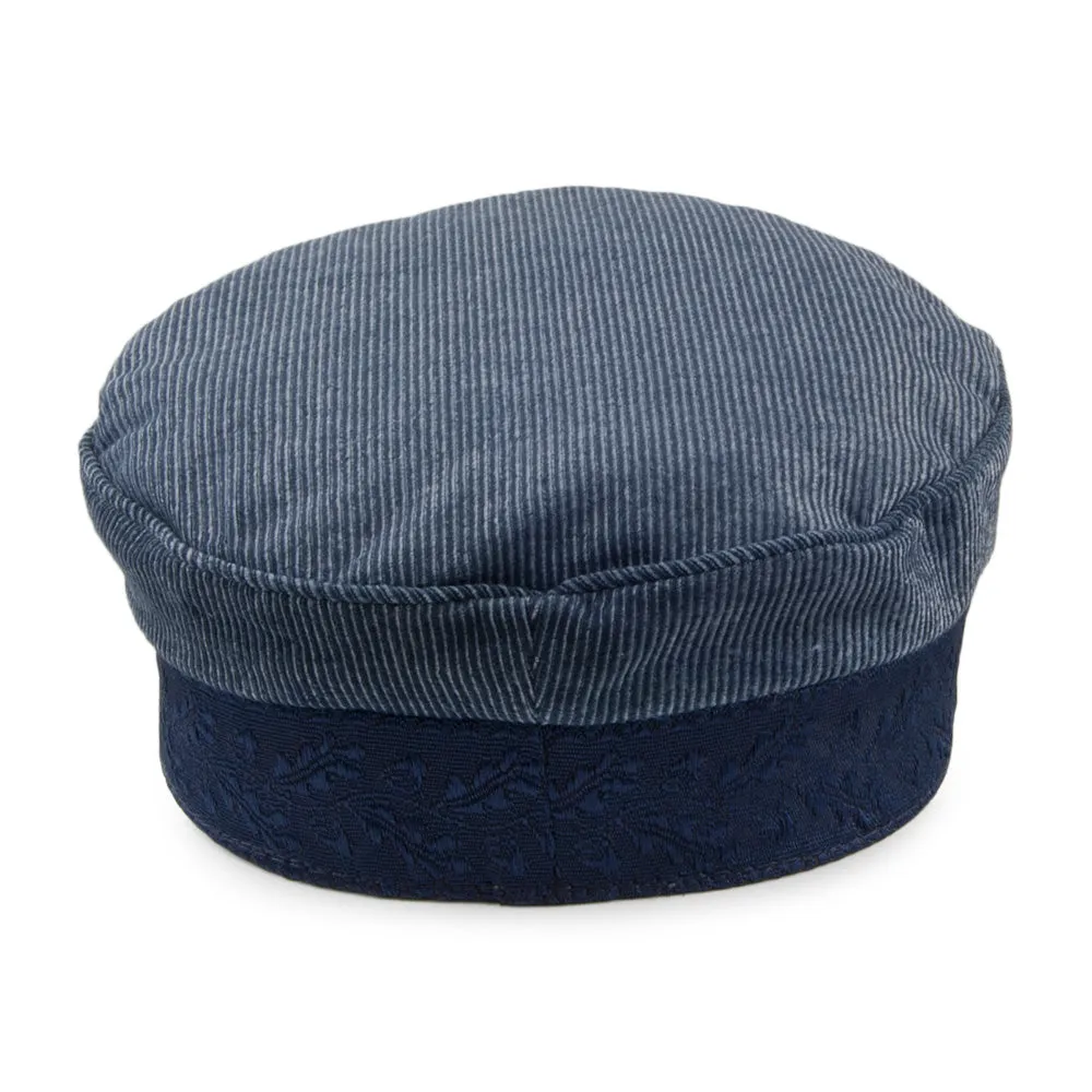 Brixton Hats Albany Fiddler Cap - Navy Blue