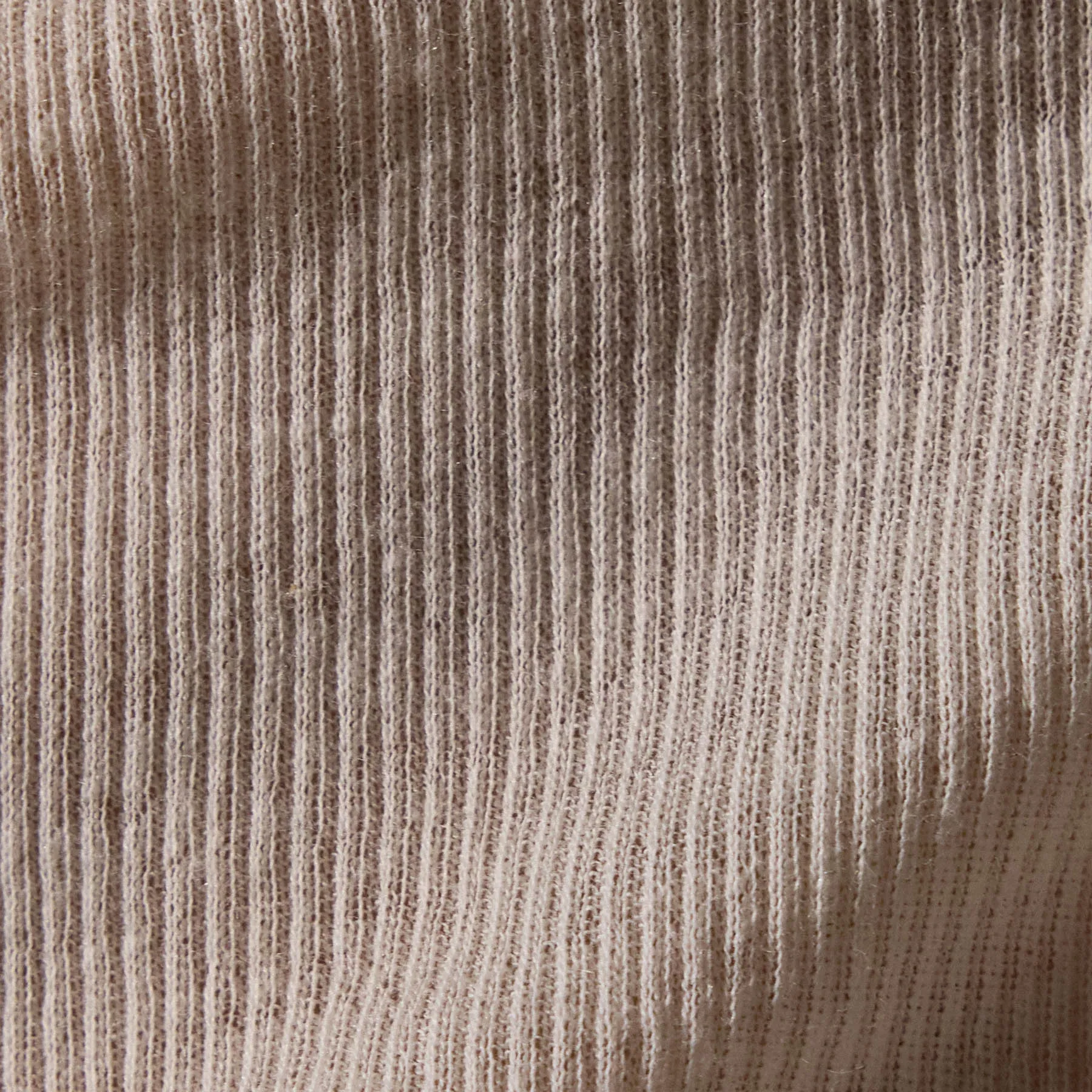 Cotton Cashmere Blend Ribbed Crew - Ivory
