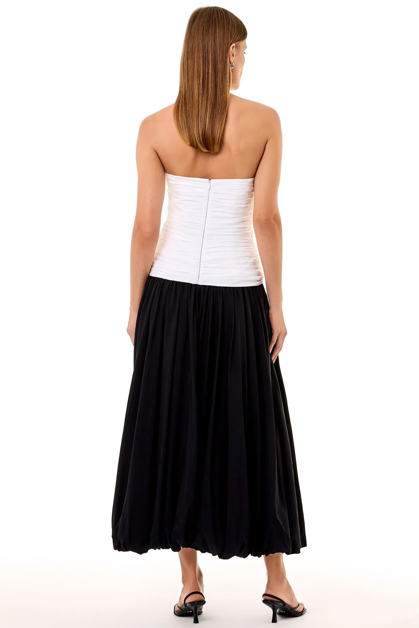 DESPINA DRESS - IVORY/BLACK