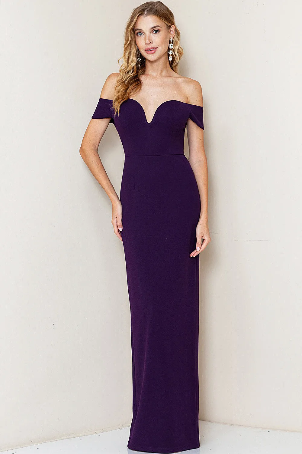 Diana Dress in Deep Plum