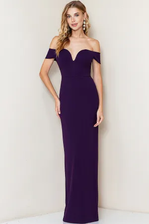 Diana Dress in Deep Plum