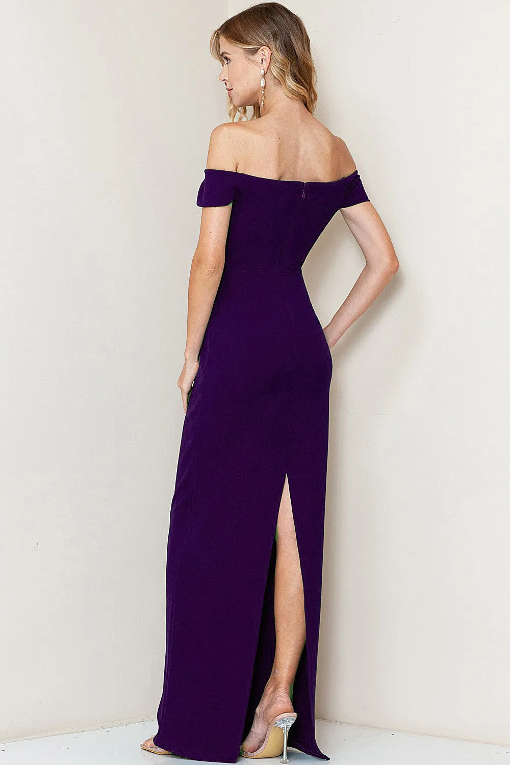 Diana Dress in Deep Plum