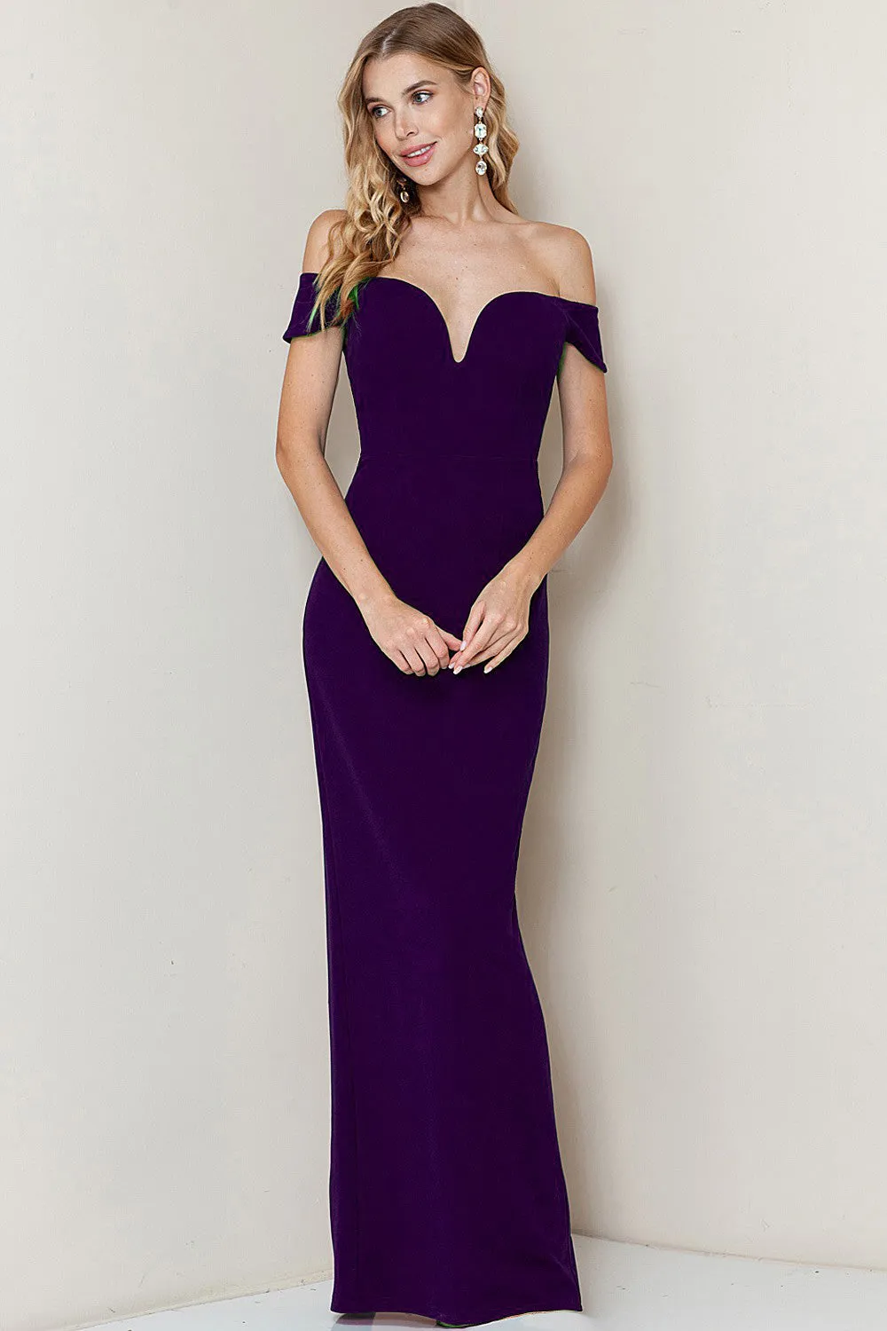Diana Dress in Deep Plum