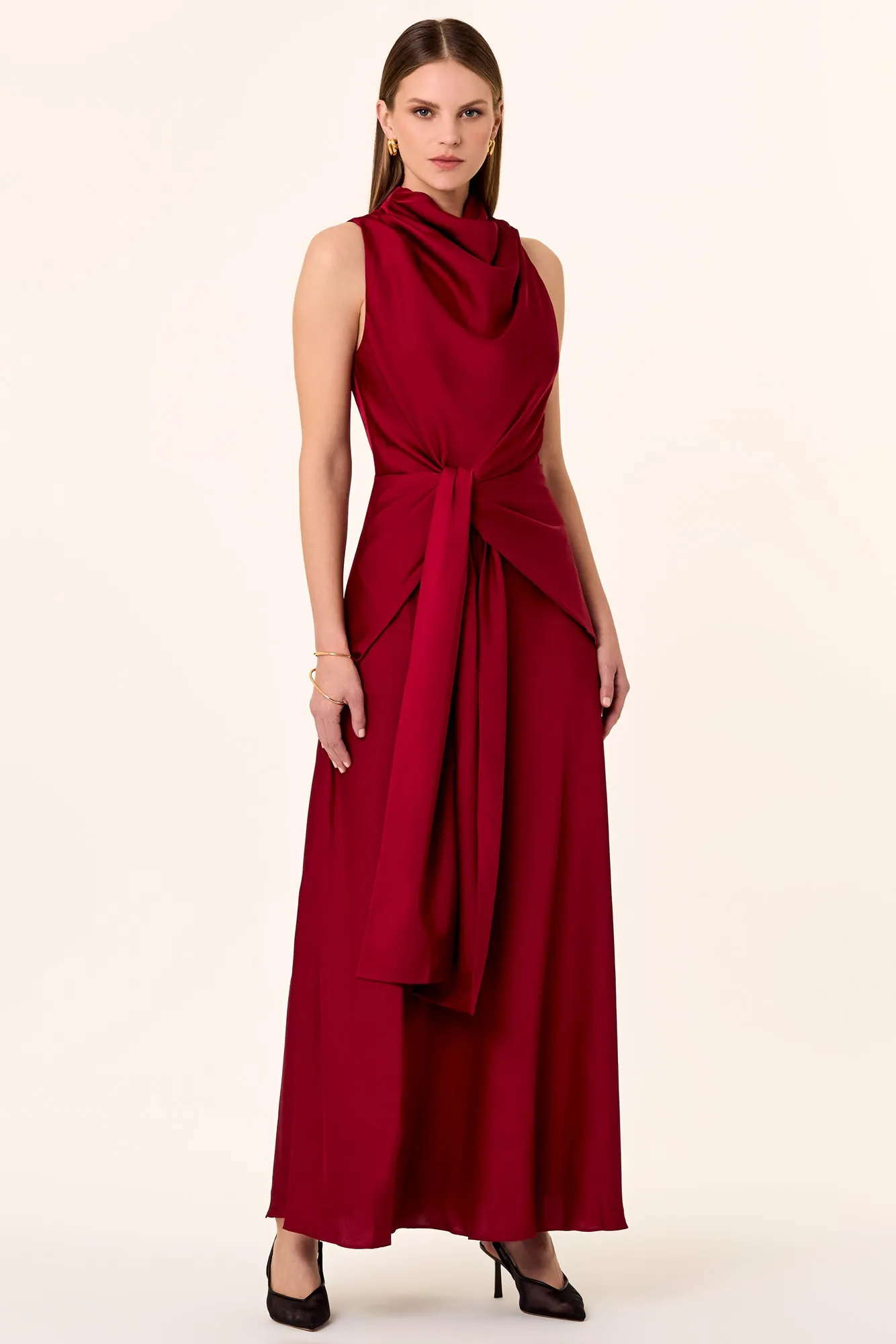 Esmara Dress- Bordeaux