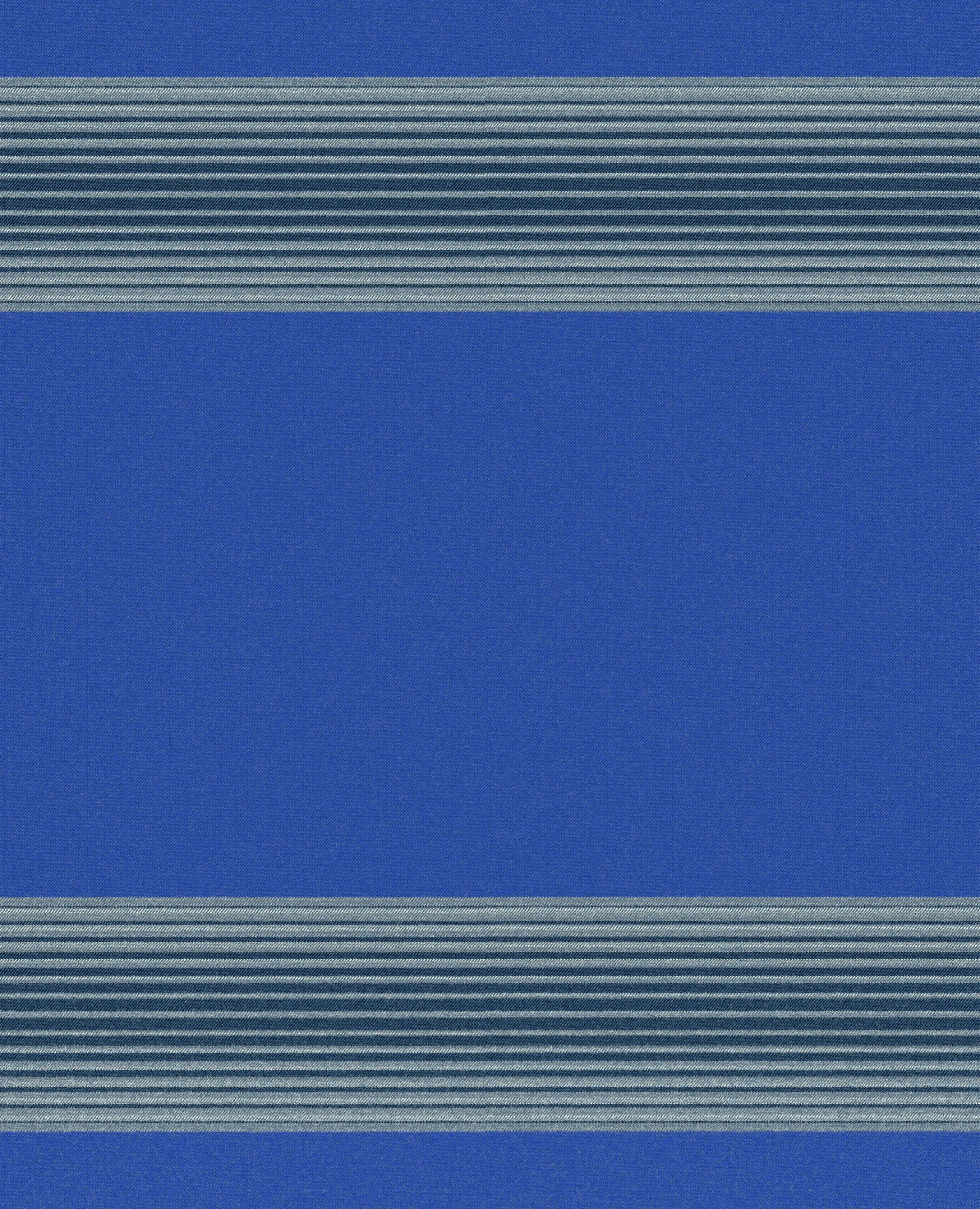 Fox Brothers Exmoor Stripe Throw in Blue